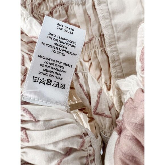 Free People Llani Applique Set, Mini Skirt Crop Top + Floral Skirt 2 Pieces NEW! - Picture 5 of 8